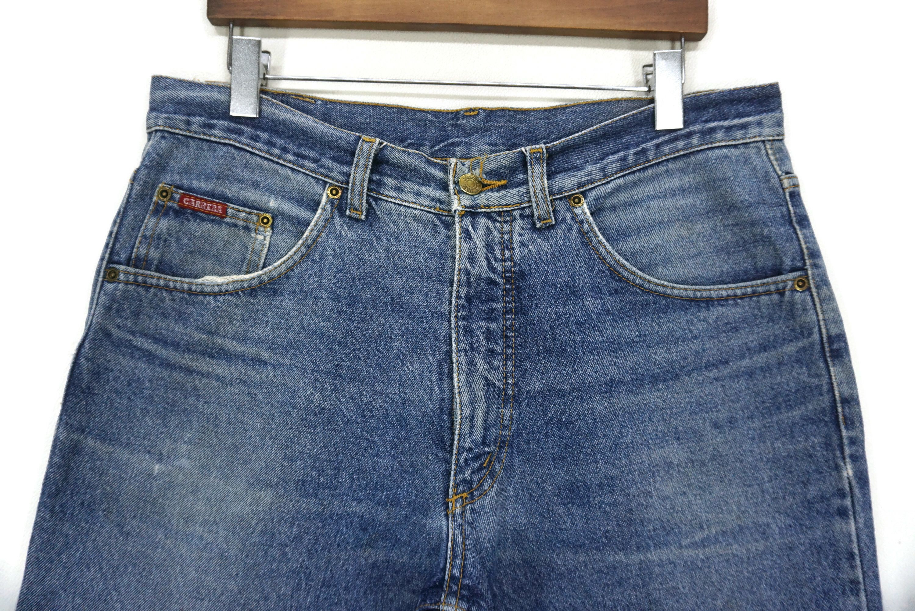 Vintage Carrera Jeans Size W36xL29 Straight Leg Denim Broken Zipper Size US 36 / EU 52 - 3 Thumbnail