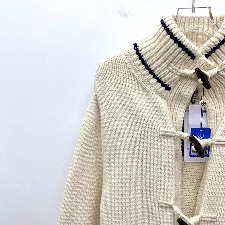 Dior Dior Beige wool ox horn button knitted cardigan coat Size XS / US 0-2 / IT 36-38 - 3 Thumbnail