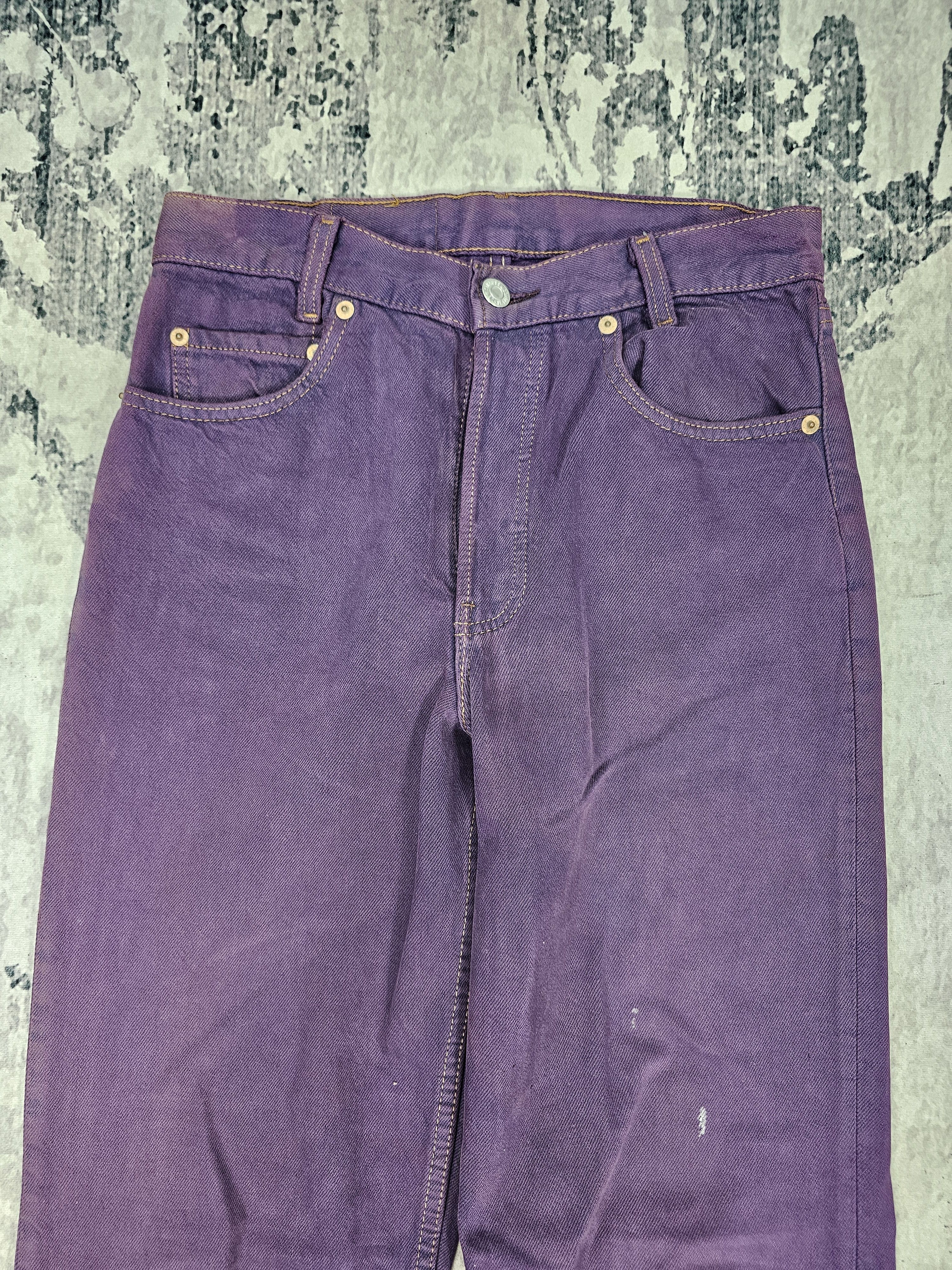 Levi's Vintage Clothing Vtg 90'S LEVIS 501 Purple Faded Jeans Made In USA L0512 Size US 28 / EU 44 - 6 Thumbnail