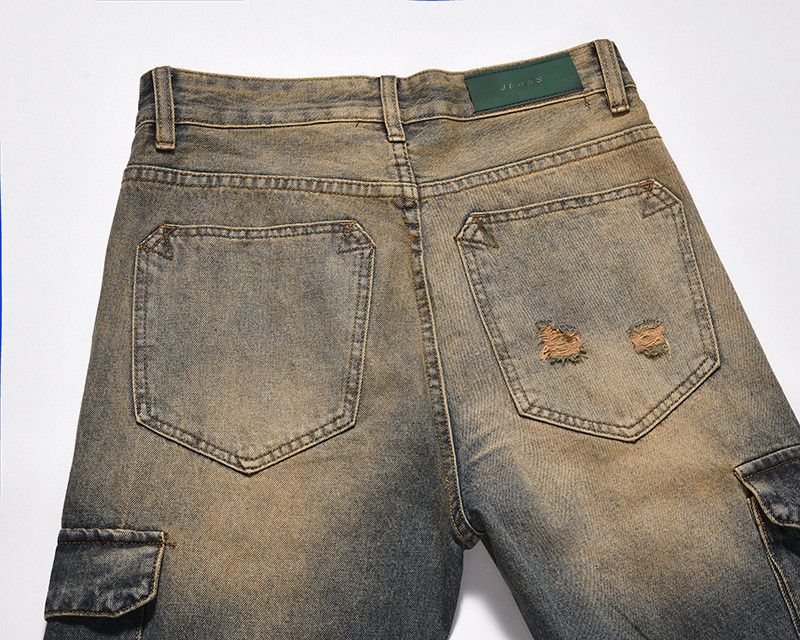 Vintage High street retro distressed work jeans for men Size US 32 / EU 48 - 4 Thumbnail