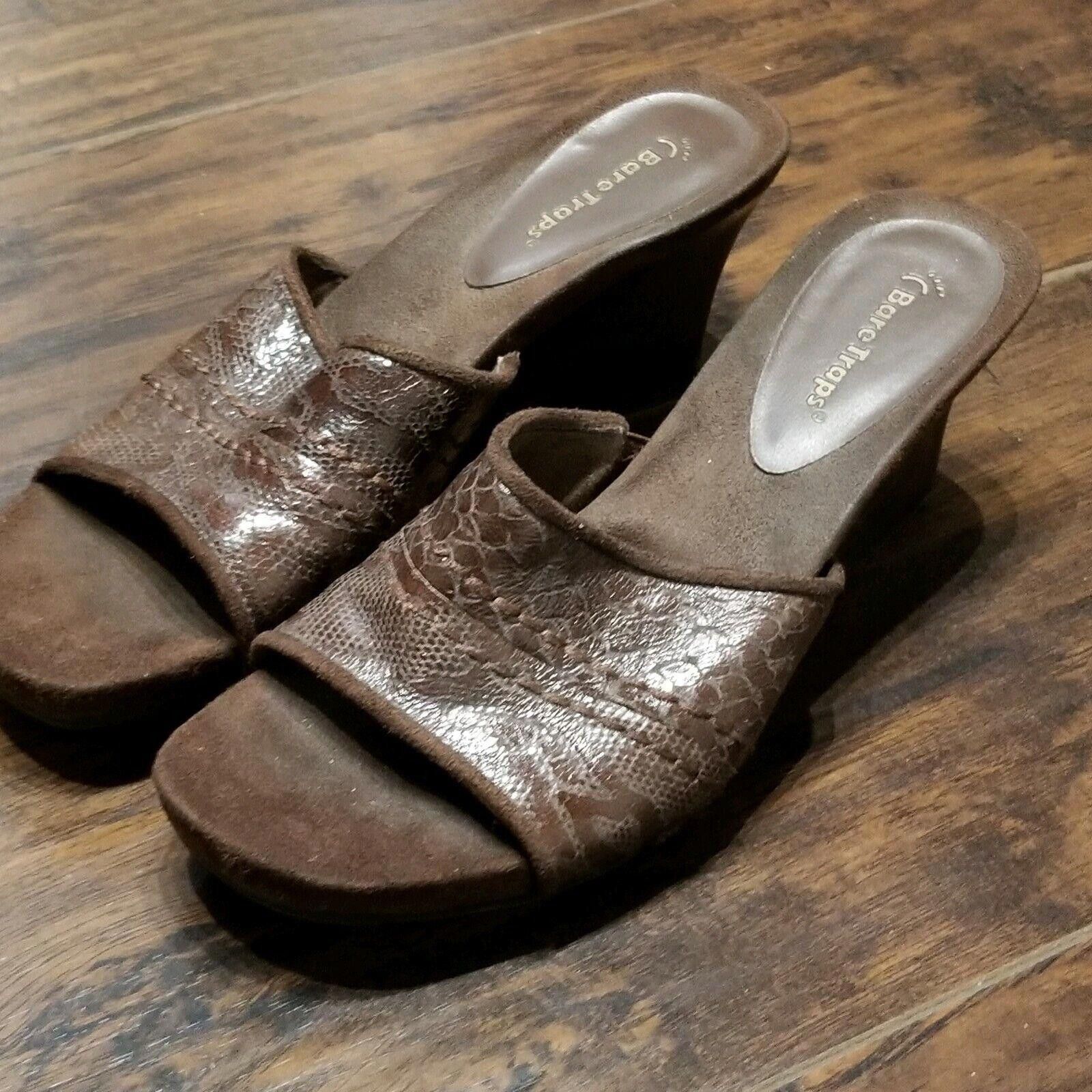 Designer Baretraps Sandals Size 8.5 Sydnee Brown Heel Size US 8.5 / IT 38.5 - 1 Thumbnail