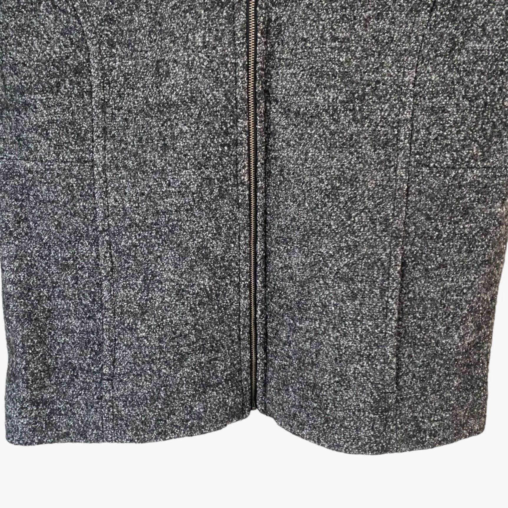 Lands' End VINTAGE Lands' End Full-Zip Wool Blend Jacket Women 16 Gray Lined 27.5" Long Sleev | Womens Jacket Size XXL / US 16-18 / IT 52-54 - 6 Thumbnail