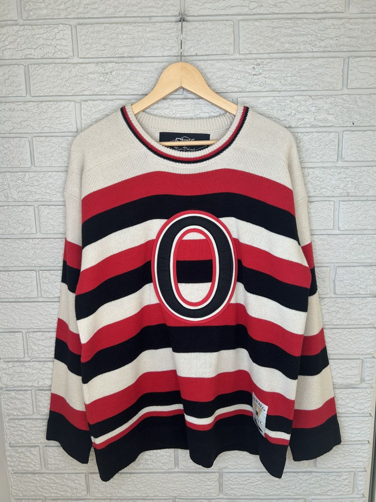 Reebok Vintage Reebok Ottawa Senators Heritage Knit Jersey Sweater Size US M / EU 48-50 / 2 - 1 Thumbnail