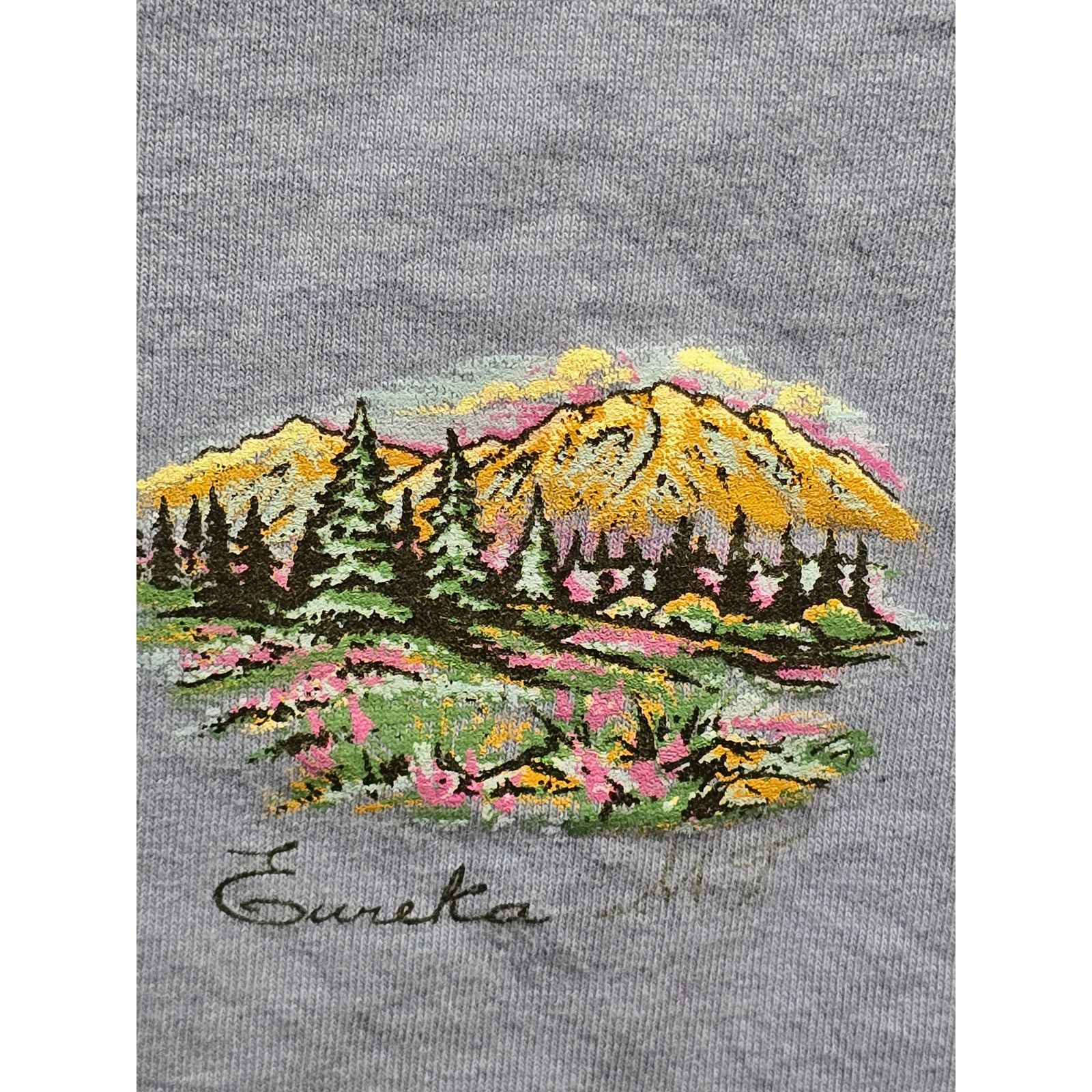 Vintage Vintage Eureka Montana Blue Graphic Tee Medium Size M / US 6-8 / IT 42-44 - 3 Thumbnail