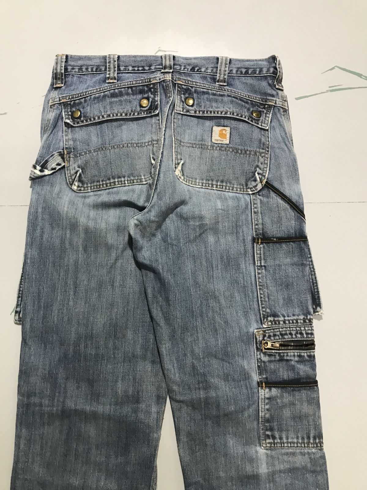 Carhartt Vintage carhartt EB229 DKW double knee repaired denim Size US 32 / EU 48 - 10 Thumbnail