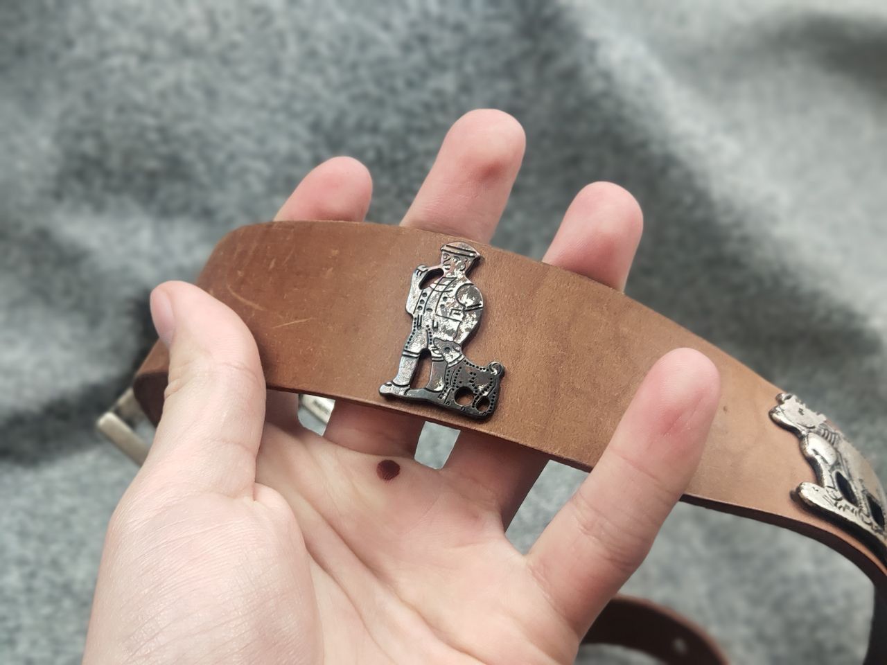 Etro Vintage 90's Etro Leather Metal iconic cows belt Old Money Size ONE SIZE - 9 Thumbnail