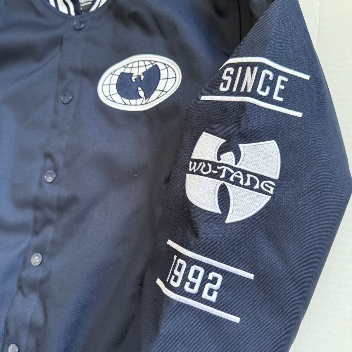 Wu-Tang Clan 🔴Wu-Tang Jacket Size Large All City Bomber Navy Blue Wu-Wear Size US L / EU 52-54 / 3 - 6 Thumbnail