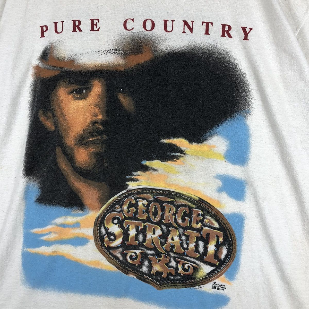 Band Tees GEORGE STRAIT Vintage American Singer T-Shirt Size US XL / EU 56 / 4 - 6 Thumbnail