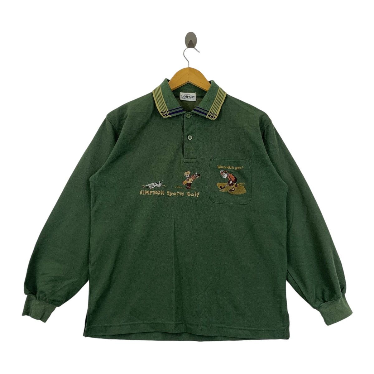 The Simpsons Vintage SIMPSON SPORT GOLF Embroidered Polo Tee Shirt Size US M / EU 48-50 / 2 - 1 Thumbnail
