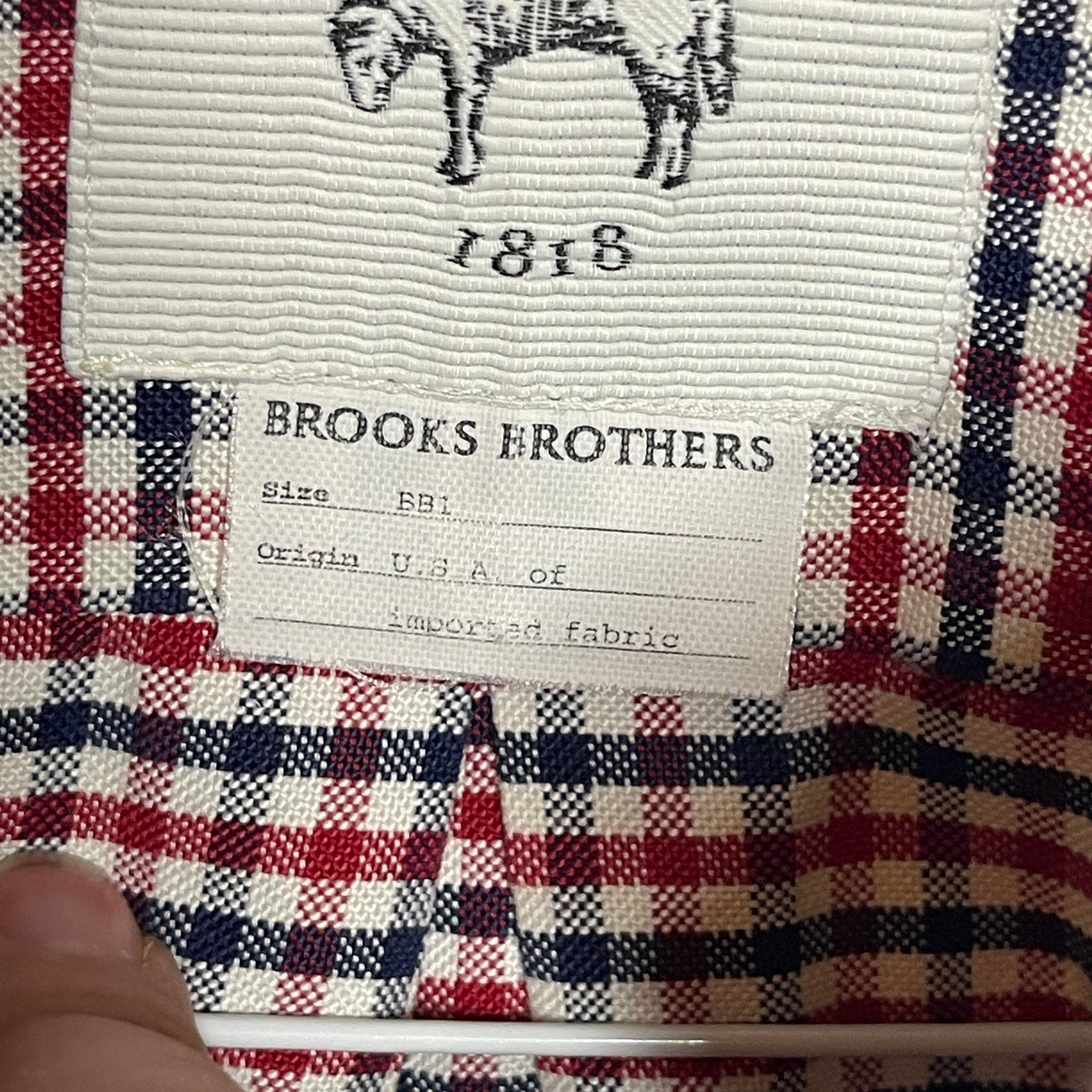 Brooks Brothers Brooks Brothers Black Fleece Thom Browne red check Shirt Size US S / EU 44-46 / 1 - 3 Thumbnail