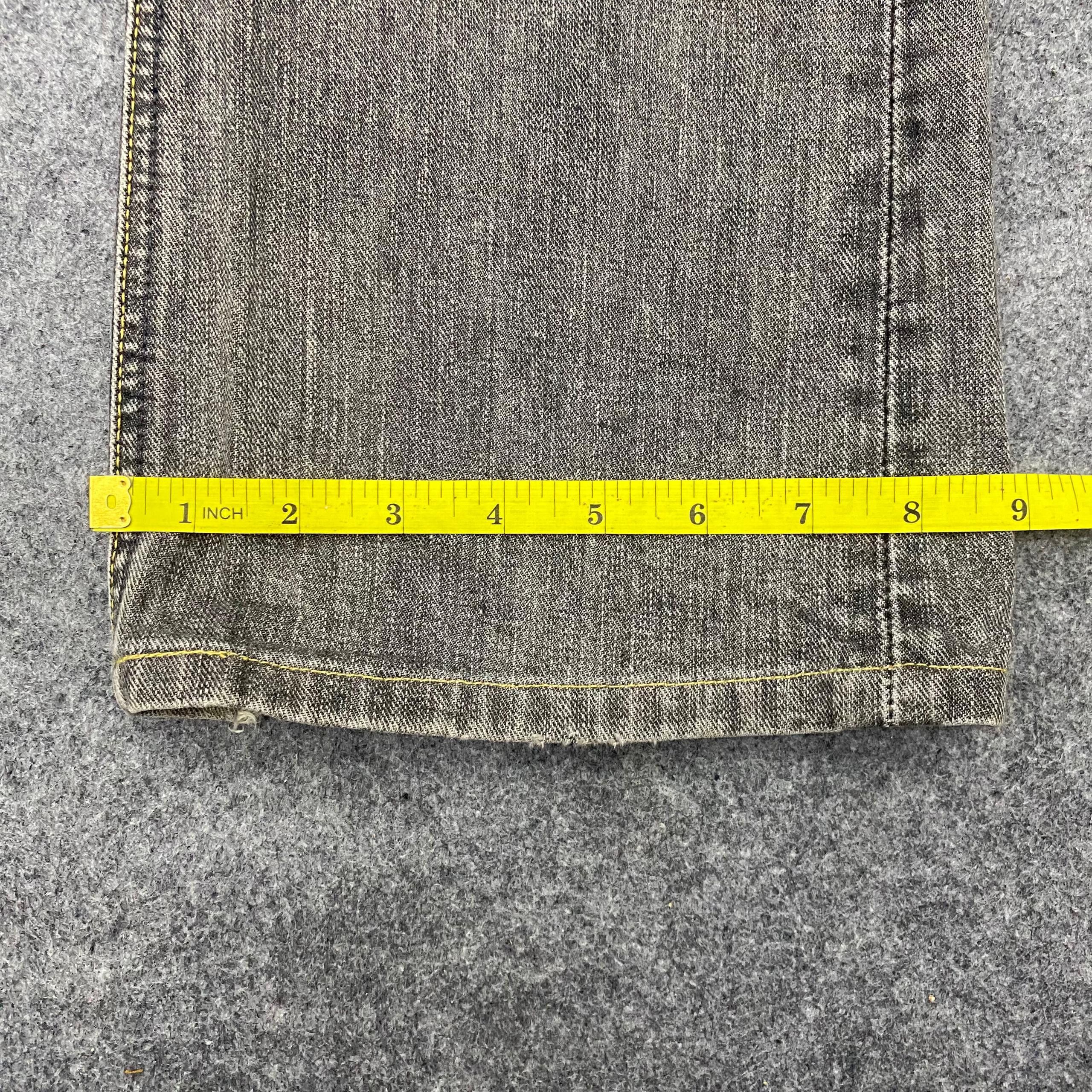 Japanese Brand 💥Flare💥Vintage 90s Lee Riders Distressed Denim Size US 33 - 8 Thumbnail