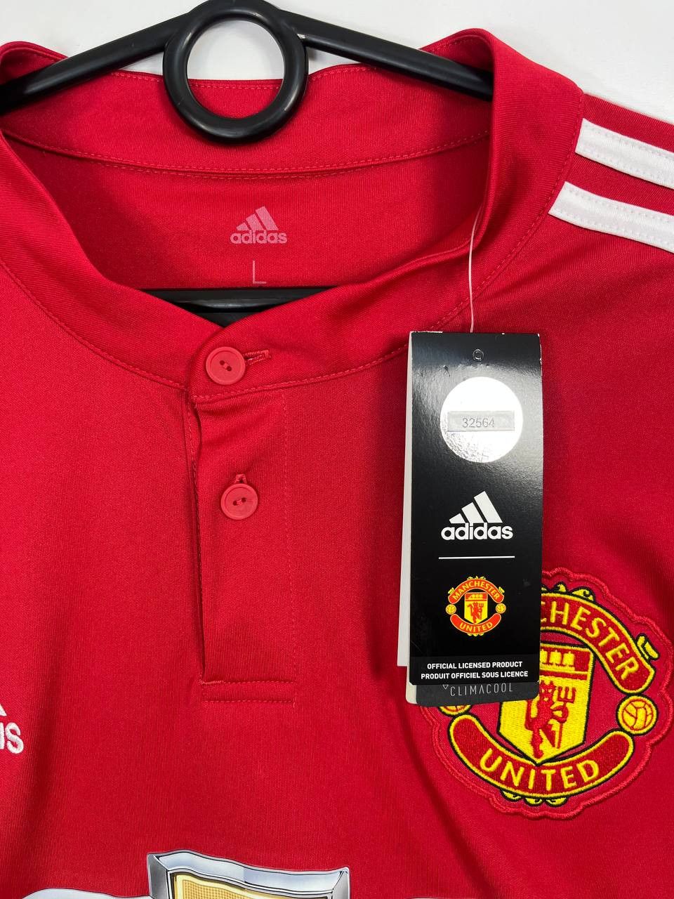 Adidas Manchester United 2017-18 Home Soccer Jersey Adidas Size L Size US L / EU 52-54 / 3 - 5 Thumbnail