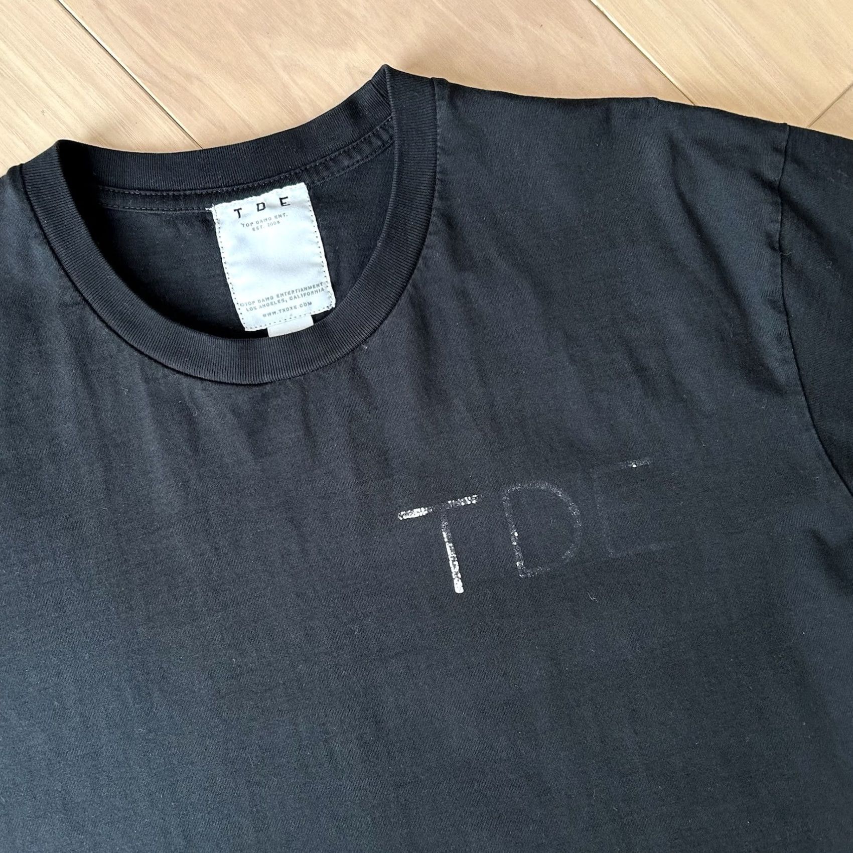 Vintage TDE Top Dawg Entertainment Don’t Worry Tee T-Shirt Black Short Sleeve Size Large Size US L / EU 52-54 / 3 - 3 Thumbnail