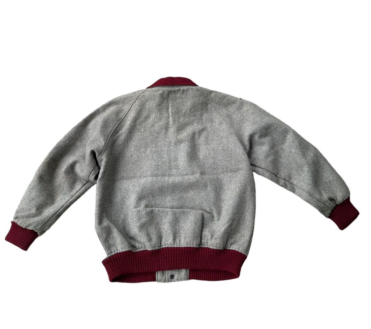 Vintage Troy bos wool varsity jacket Size US L / EU 52-54 / 3 - 3 Thumbnail