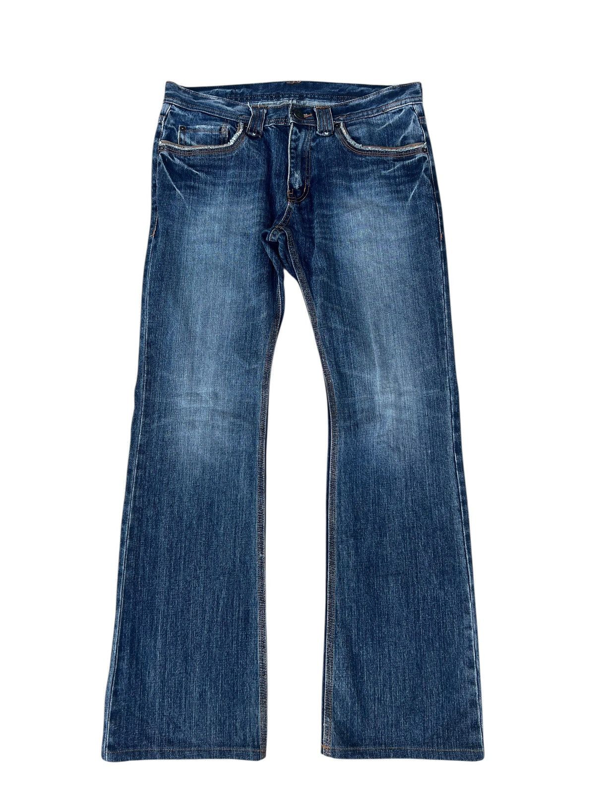 14th Addiction Edge Rupert Japan Faded Denim Bootcut Jeans Flare Size US 32 / EU 48 - 1 Thumbnail