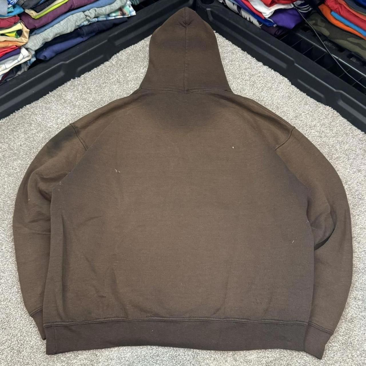 Japanese Brand × Vintage VTG 90s Faded Russell Athletic Style Brown Hoodie Size US L / EU 52-54 / 3 - 4 Thumbnail