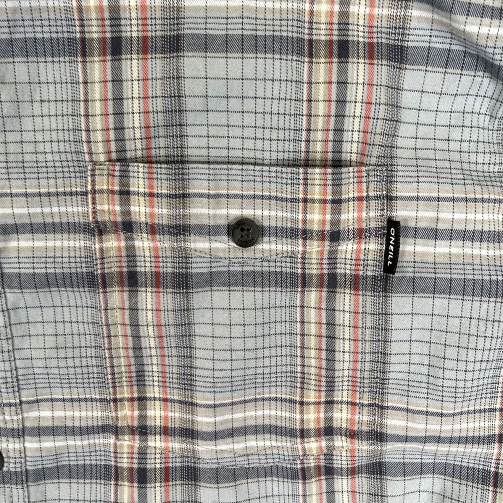 O'Neill O'Neill Shirt Mens Medium Blue Plaid Short Sleeve Button Front Casual Shirt Size US M / EU 48-50 / 2 - 2 Thumbnail