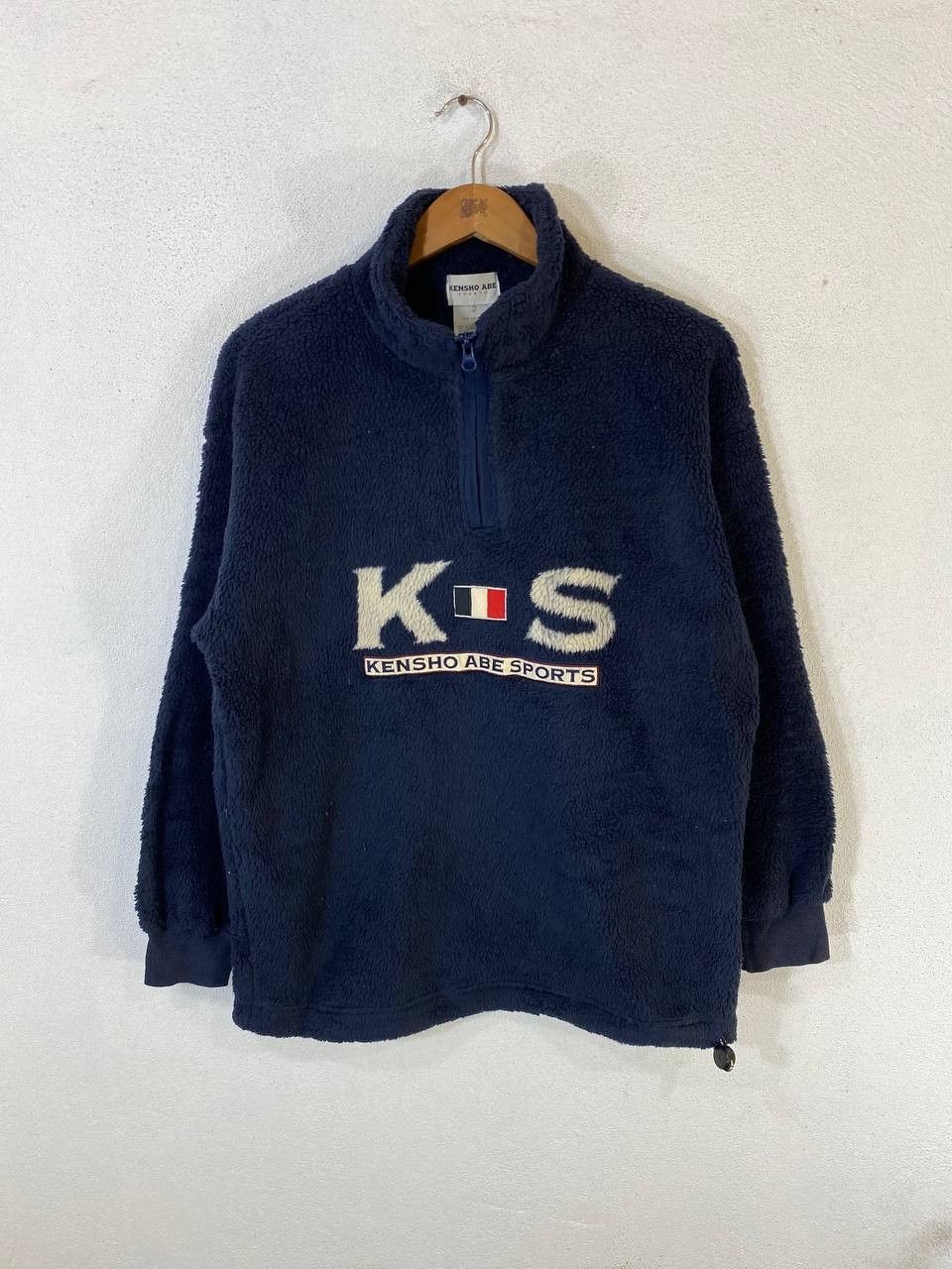 Japanese Brand vintage kensho abe sports fleece anorak jacket Size US L / EU 52-54 / 3 - 1 Thumbnail