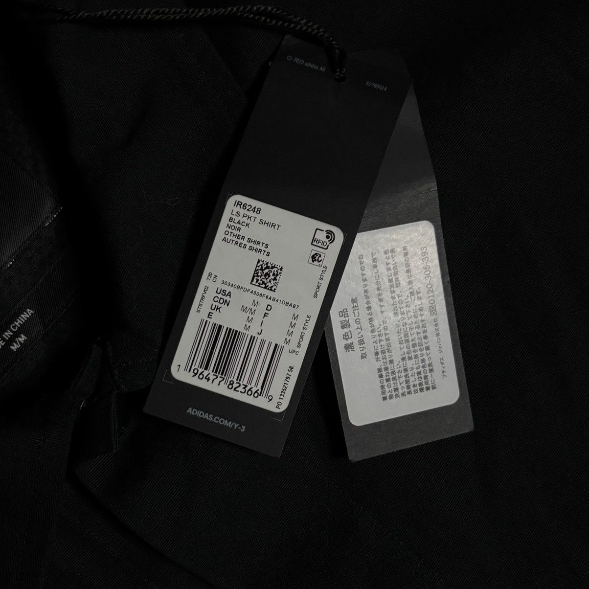 Adidas × Y-3 Y3 ls pocket shirt black noir 🖤 Size US M / EU 48-50 / 2 - 13 Thumbnail