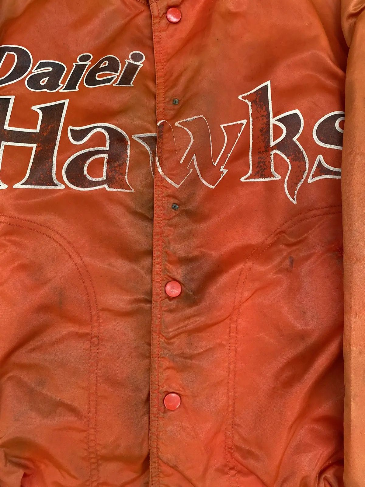 Vintage Vtg Jacket Bomber Daiei Hawks Size US L / EU 52-54 / 3 - 9 Thumbnail