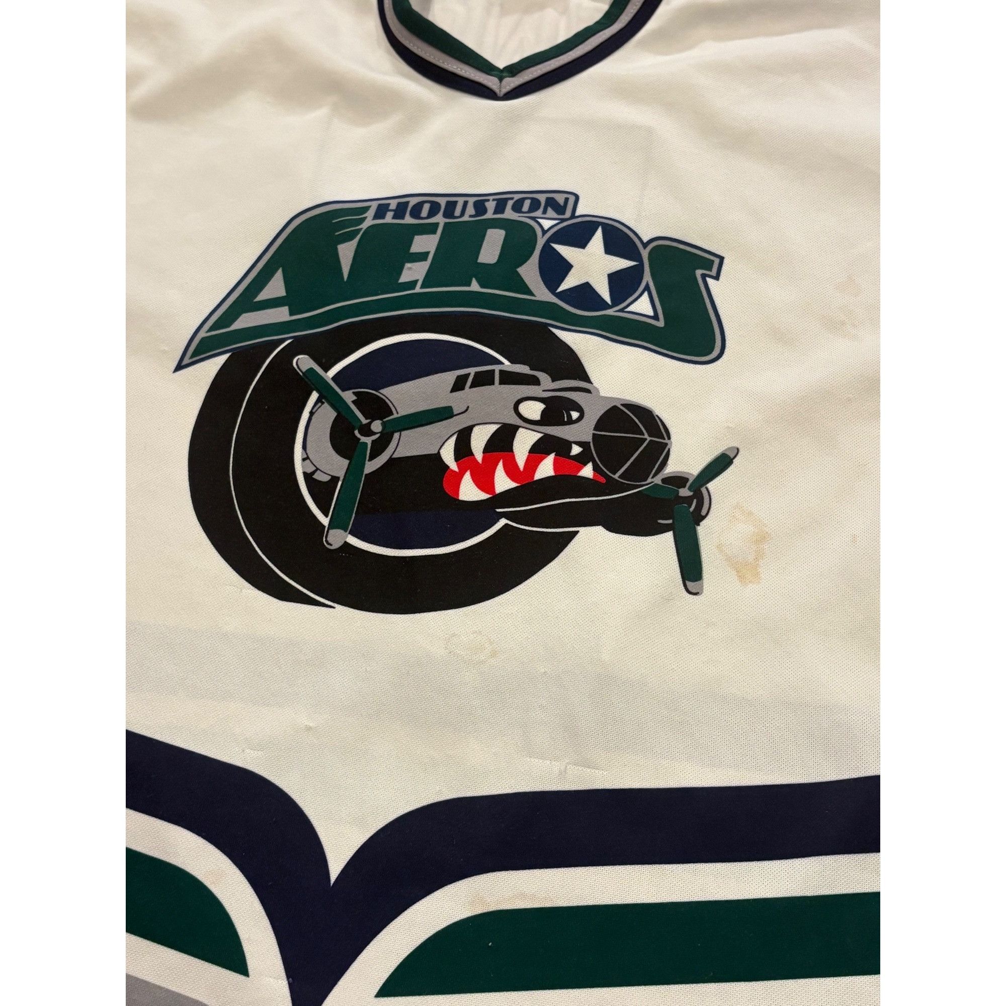 Ccm Vintage CCM Houston Aeros AHL IHL Hockey Jersey White Men's Size US XL / EU 56 / 4 - 5 Thumbnail