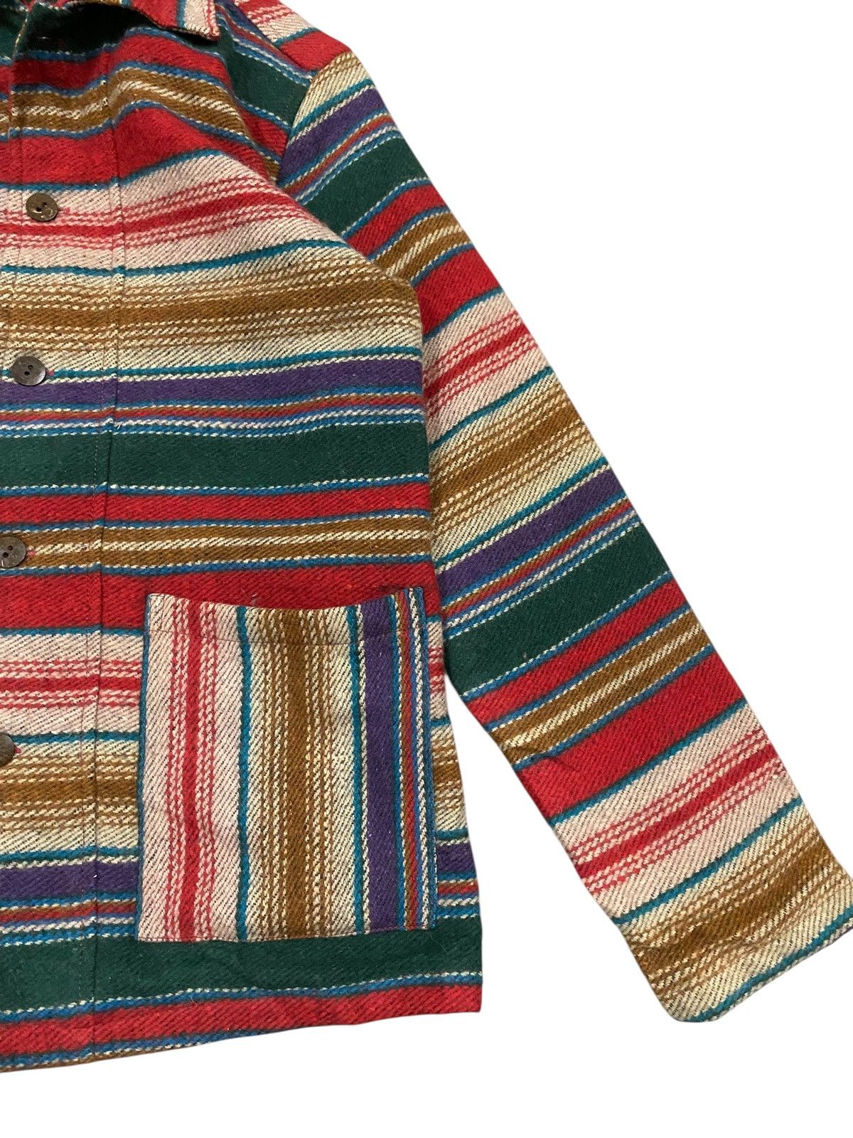 Japanese Brand Vtg Mola Wool Jacket Multicolour Button Up Size US S / EU 44-46 / 1 - 6 Thumbnail