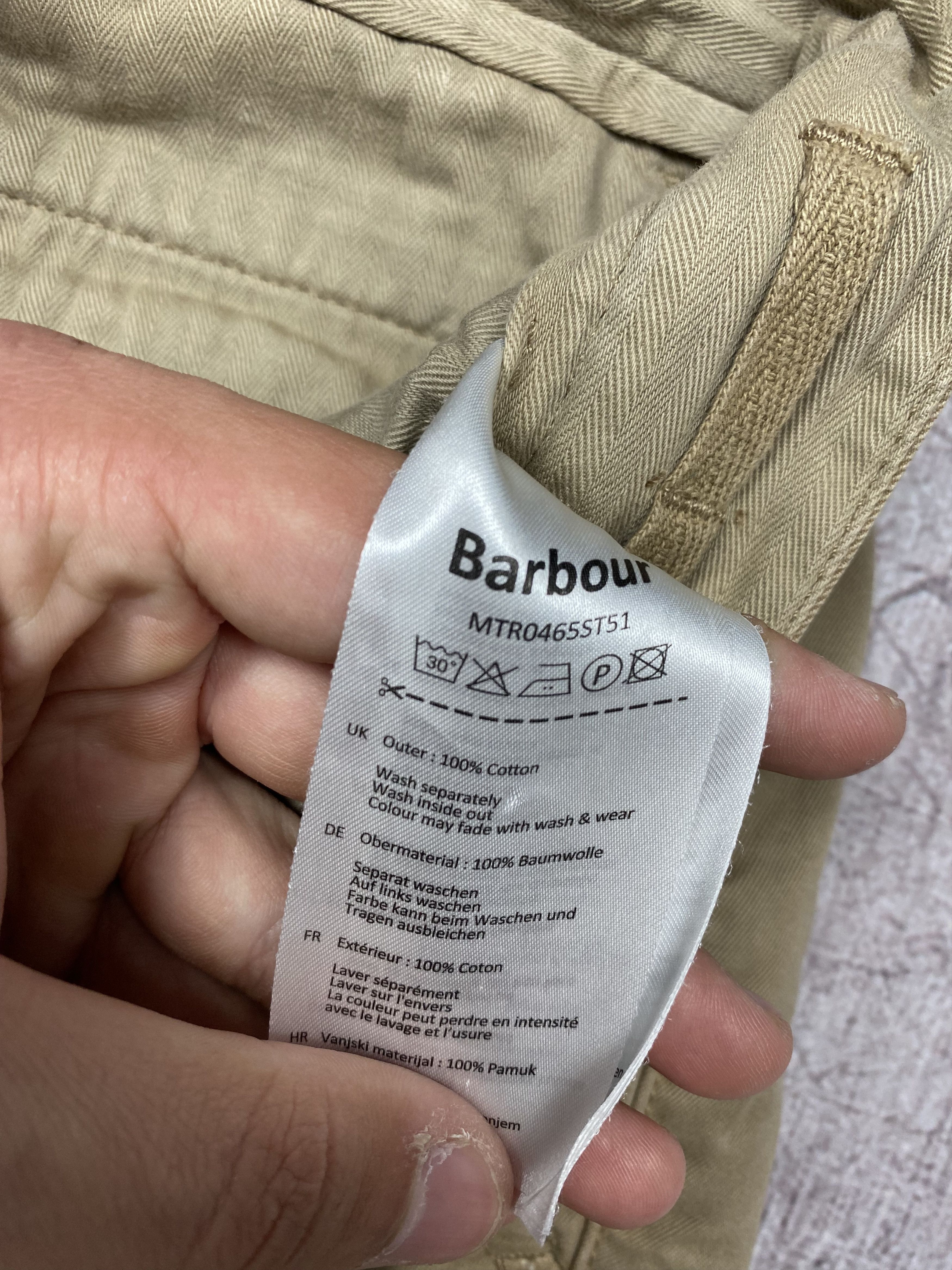 Barbour × Vintage Barbour Vintage Mens Chino Pants Size US 32 / EU 48 - 5 Thumbnail