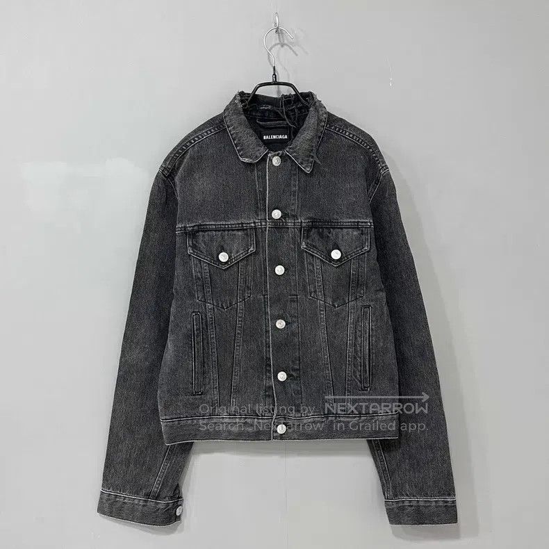 Balenciaga Balenciaga Double B Eco Logo Denim Jacket Size US M / EU 48-50 / 2 - 1 Thumbnail