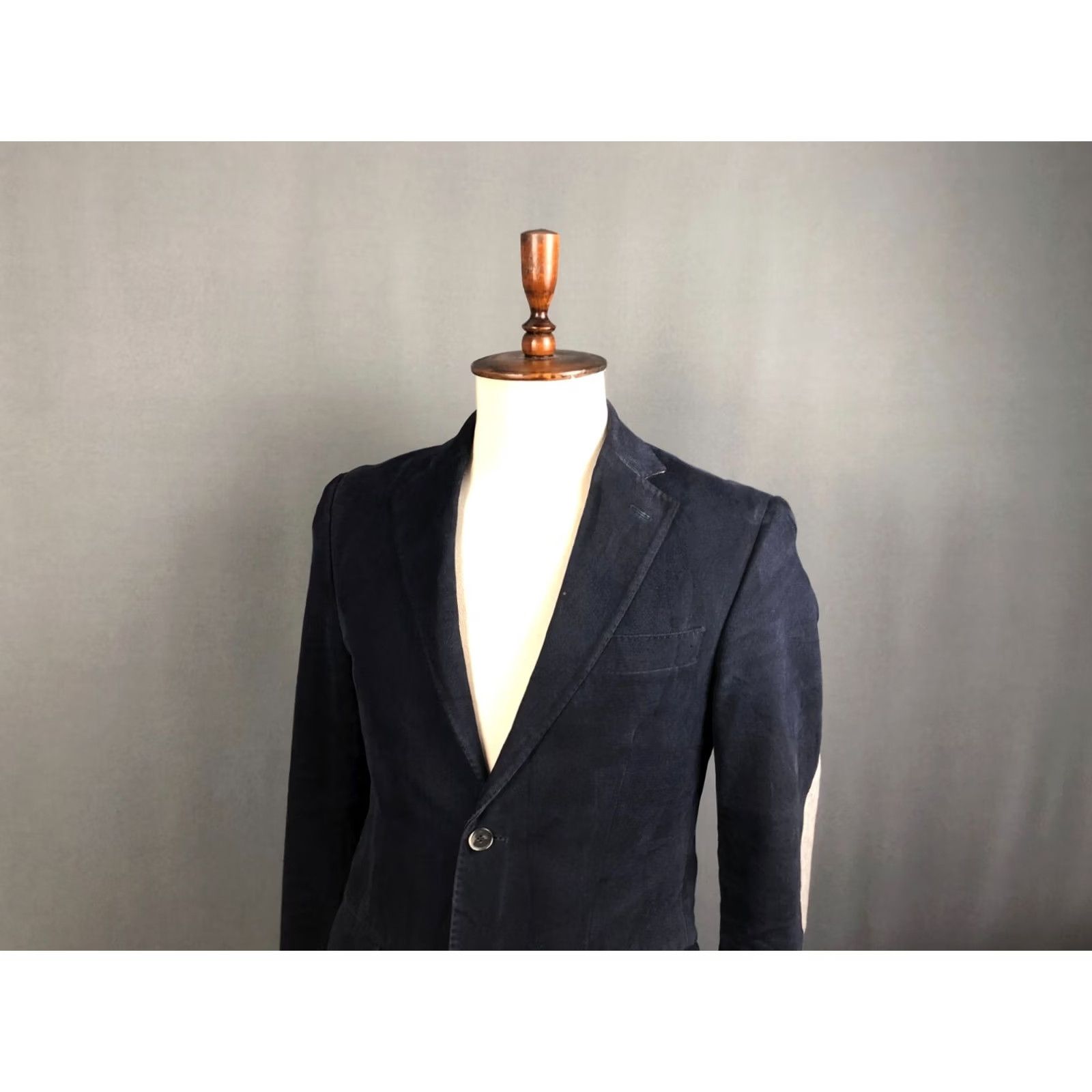 Vintage Boggi Milano Blazer Men's Cotton Dark Blue 46 Blazer Jacket Regular Length Mid-Length Button Closure Casual Vintage: No Size 46R - 4 Thumbnail