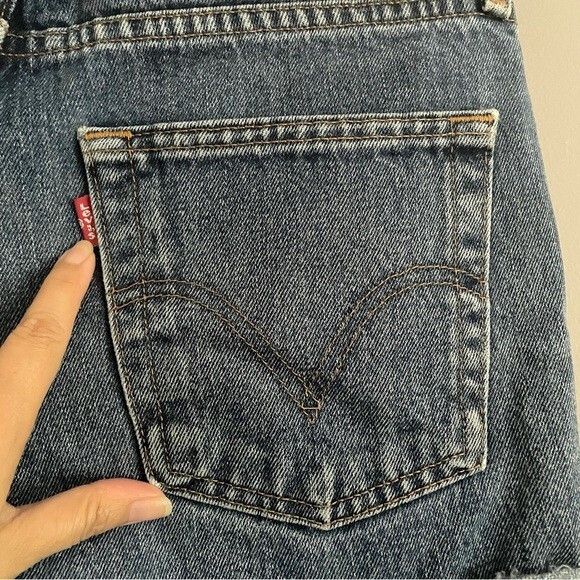 Levi's Vintage Levi’s 751 Denim Jean Cutoff Shorts - 31" Size 31" - 5 Thumbnail