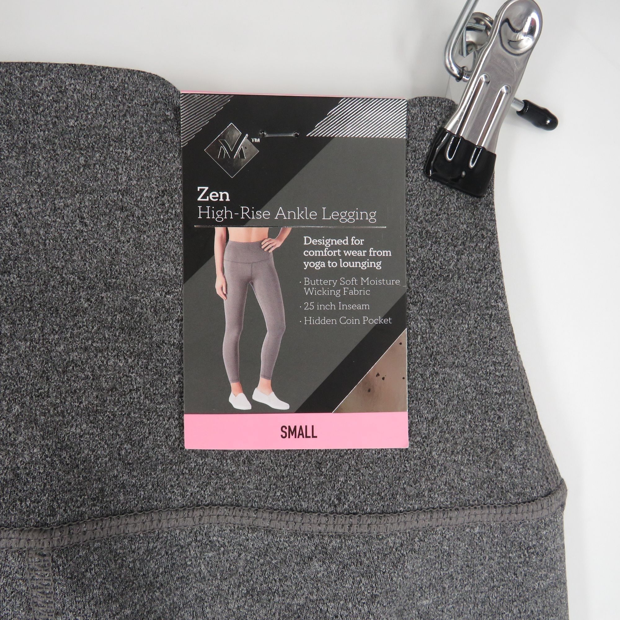 Other Members Mark Zen High-Rise Ankle Legging Small Gray Heather Size 22" - 3 Thumbnail