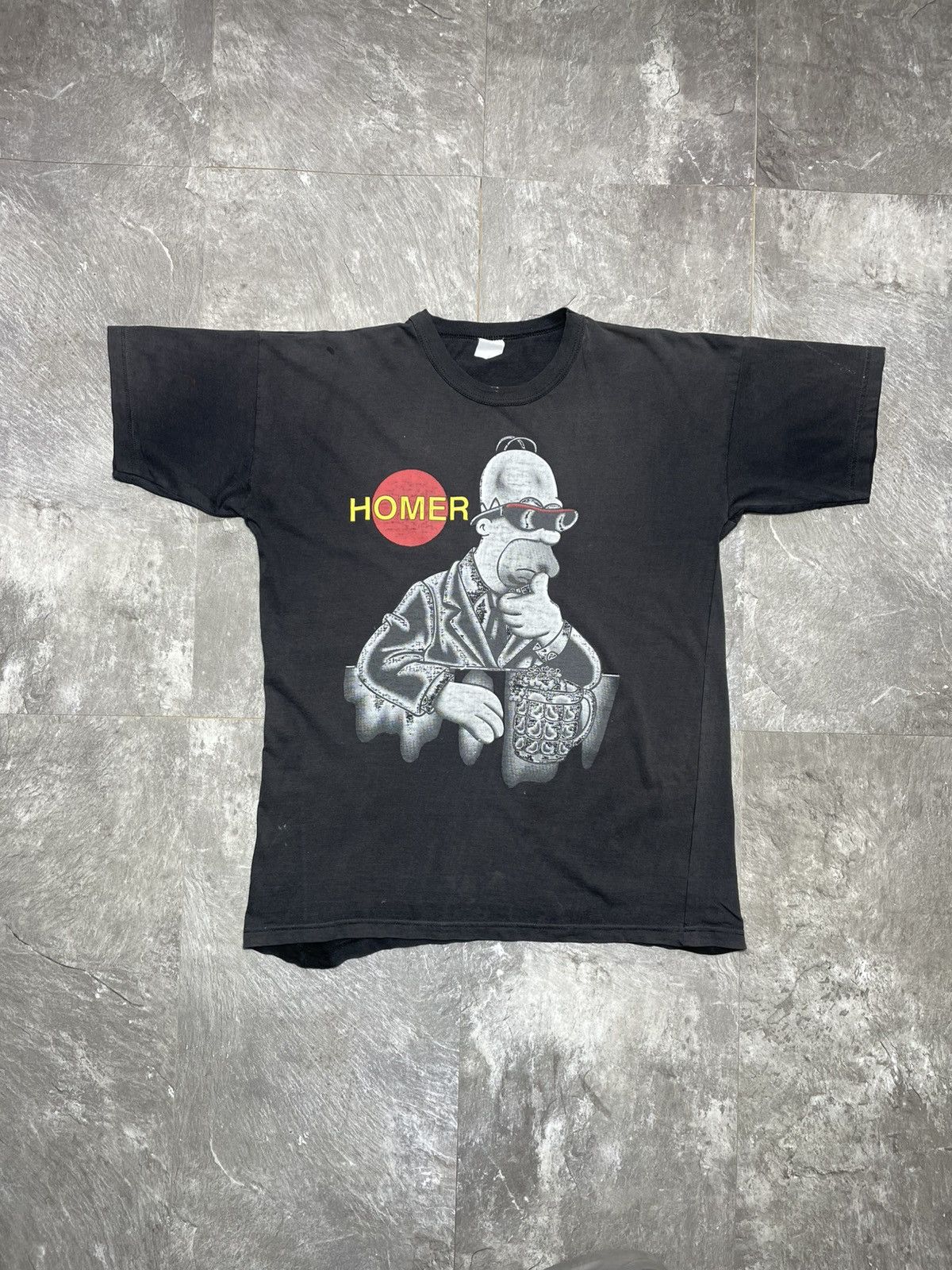 Vintage Vintage The Simpsons Homer Simpson Budweiser Parody T-Shirt Size US M / EU 48-50 / 2 - 1 Thumbnail
