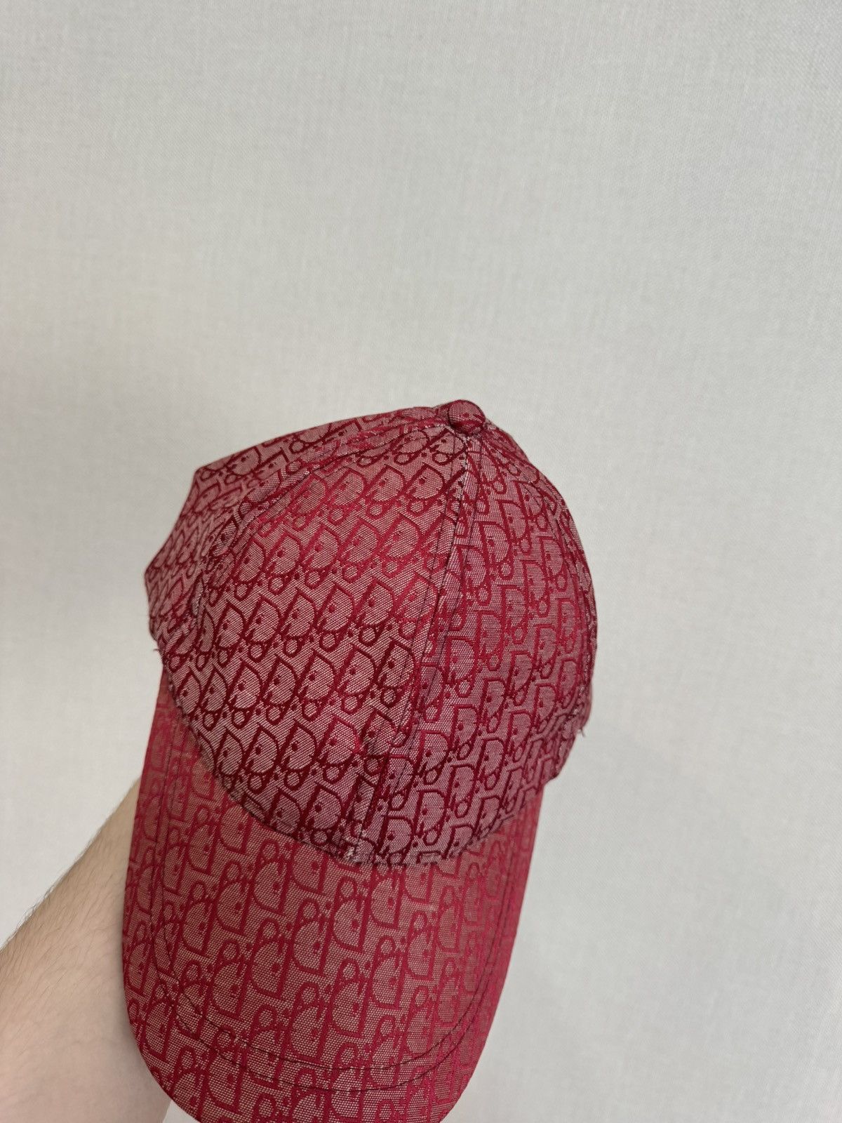 Christian Dior Monsieur Christian Dior Monogram Vintage 90s Red Hat Cap Size ONE SIZE - 3 Thumbnail