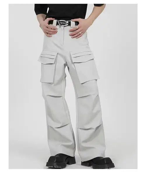 Japanese Brand unisex flared cargo pants Size US 28 / EU 44 - 2 Thumbnail