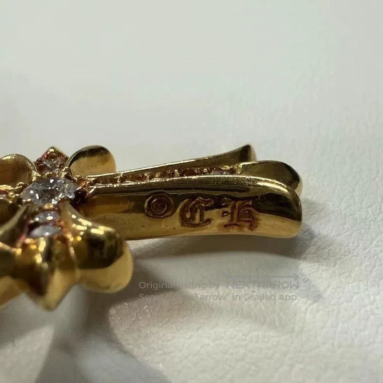 Chrome Hearts Chrome Hearts 22K Tiny Cross Pendant. Size ONE SIZE - 7 Thumbnail