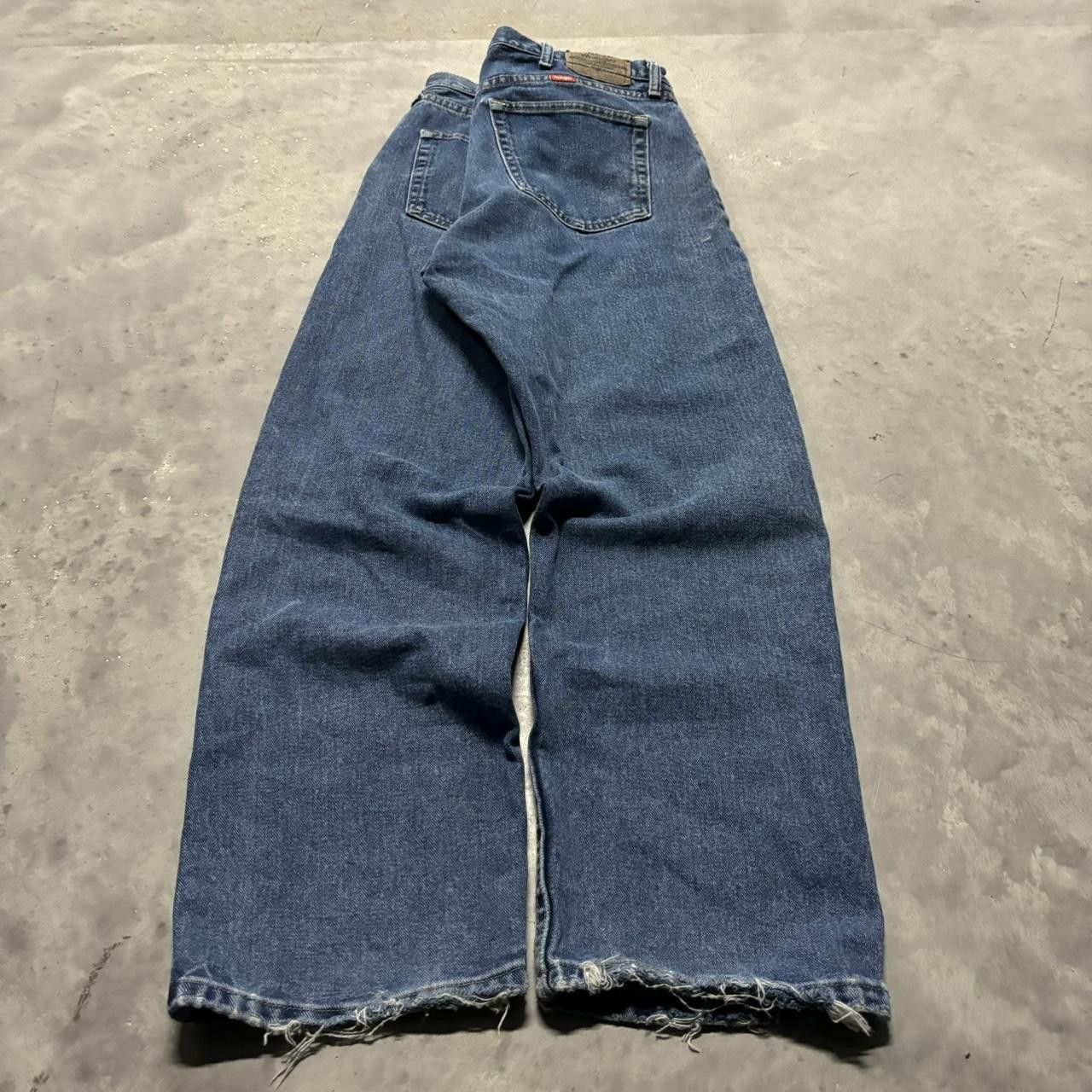 Japanese Brand × Vintage Crazy Vintage Y2K/2000s Grunge Dark Wash Essential Denim Jeans! Size US 36 / EU 52 - 4 Thumbnail