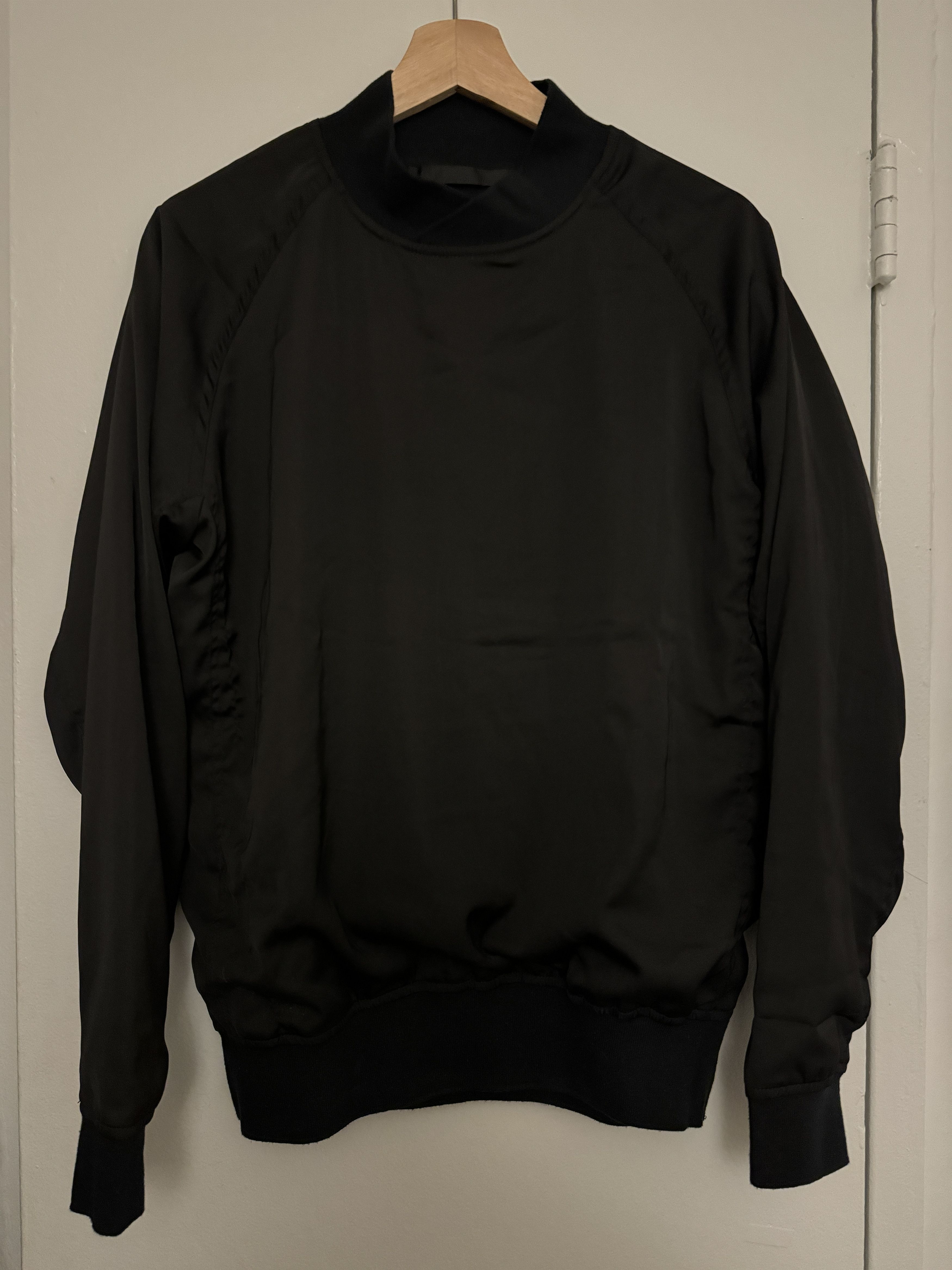 image of Haider Ackermann Silk Kimono Collar Sweater in Black, Men's (Size Small)