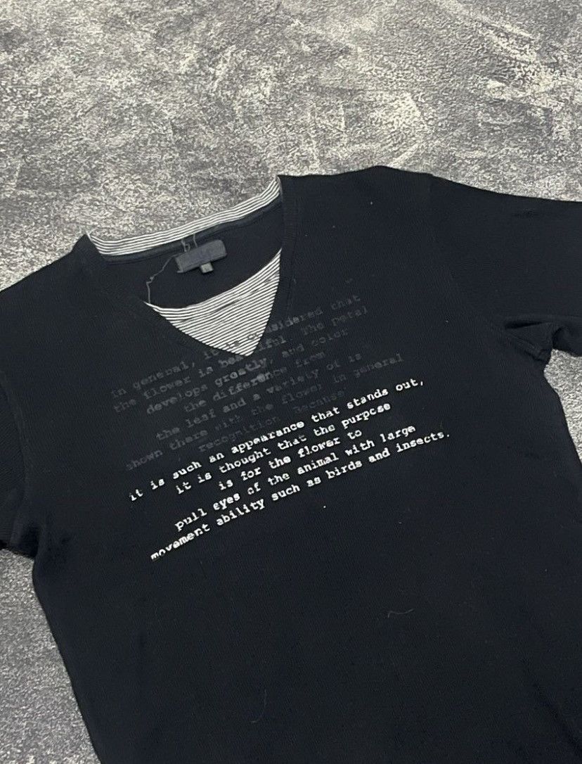 Japanese Brand Y2K Japanese Poem Laces T-shirt Size US M / EU 48-50 / 2 - 1 Thumbnail