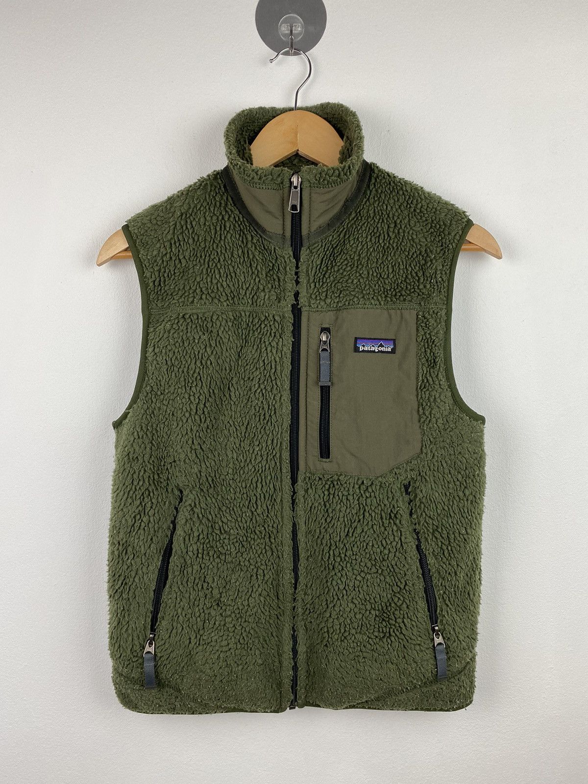 image of Outdoor Life x Patagonia Fleece Vest in Green, Men's (Size XS)