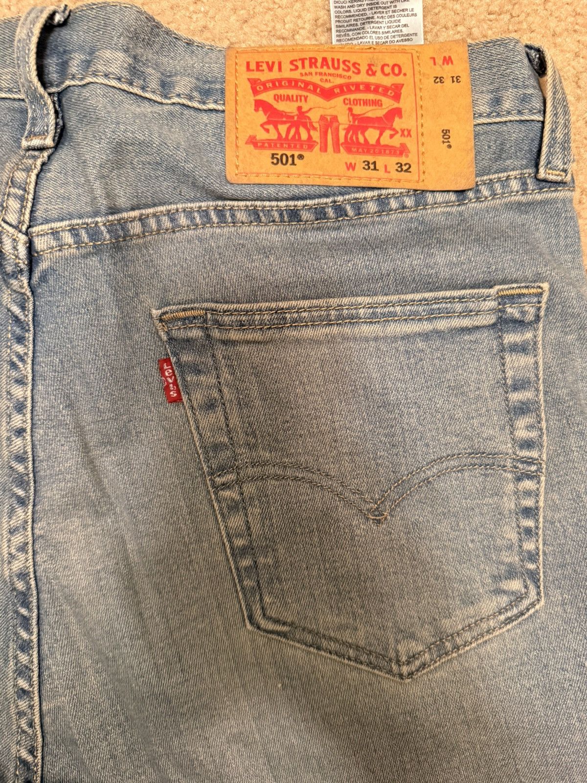 Levi's Levi 501 Jean Straight Leg Size US 31 - 6 Thumbnail