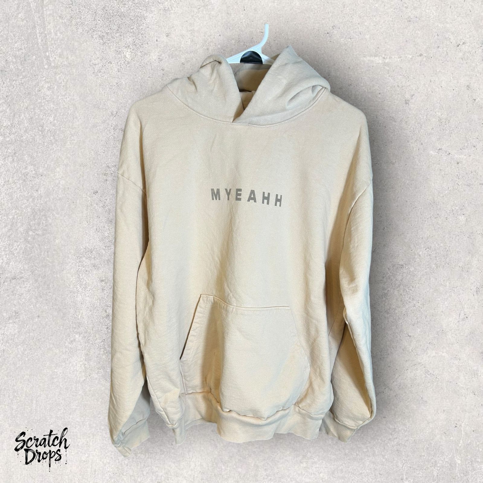 Other MYEAHH Men's Hoodie Sweatpants Set Size L Beige USA Cotton Size US 30 / EU 46 - 5 Thumbnail
