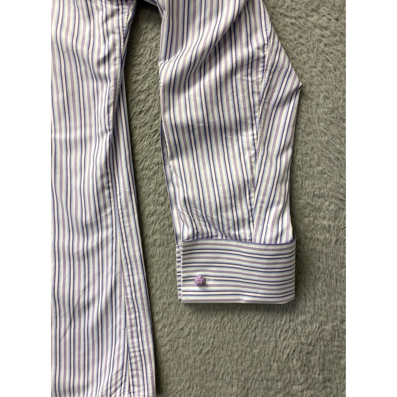 Brooks Brothers Brooks Brothers Button Shirt Mens 15.5 32 White Blue Stripes Long Sleeve Size US L / EU 52-54 / 3 - 2 Thumbnail