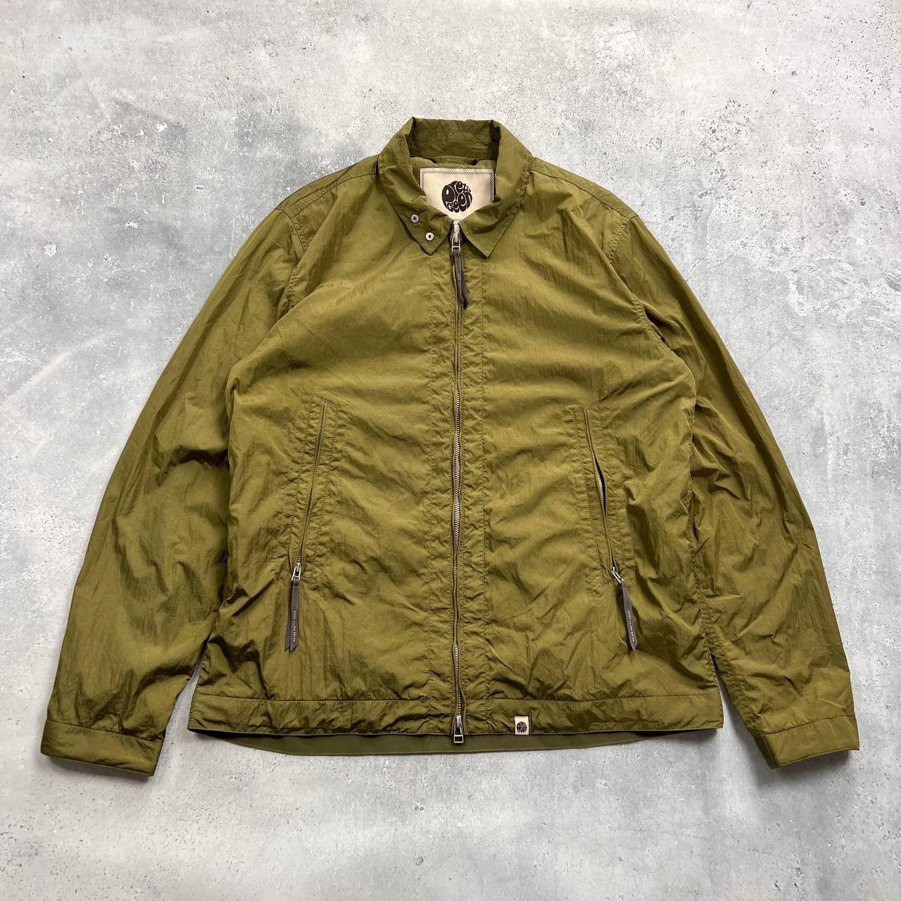 Pretty Green Pretty Green Crinkle Nylon Light Jacket Green Size L Size US L / EU 52-54 / 3 - 1 Thumbnail