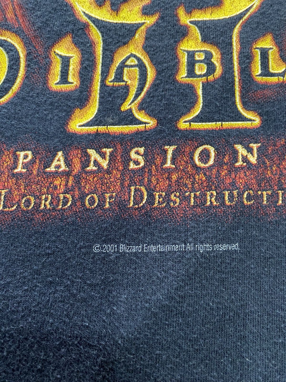 Vintage Vintage Diablo II Lord of Destruction Video Game T-Shirt Size US L / EU 52-54 / 3 - 4 Thumbnail