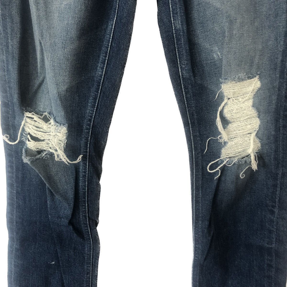 MOTHER Mother Grunge Step Waist Destroy The Dazzler Shift Jean 27 Size 27" / US 4 / IT 40 - 4 Thumbnail