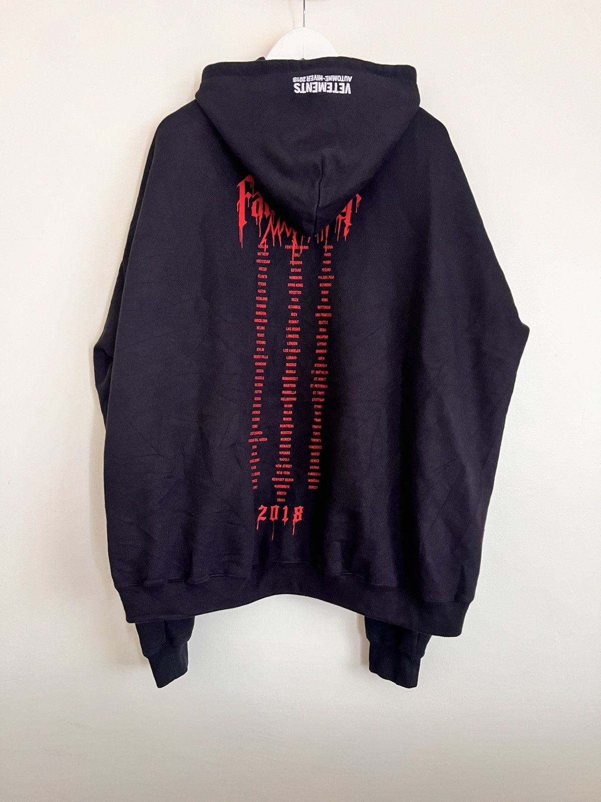 Vetements VETEMENTS THICK METAL TOUR HOODIE Size US XS / EU 42 / 0 - 4 Thumbnail