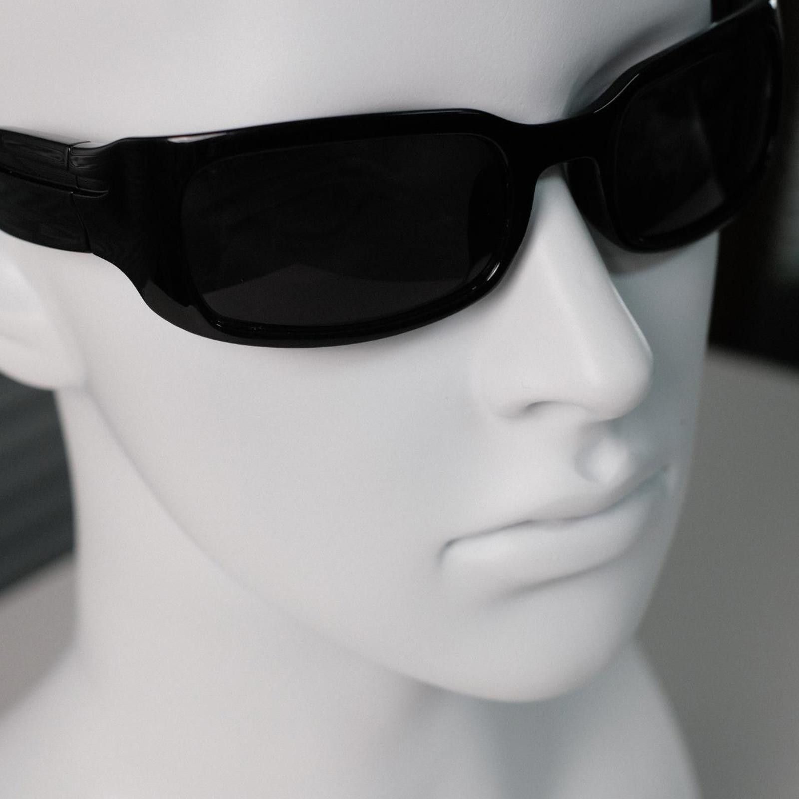 Other vtgY2k Avant Garde Futuristic Black Rectangle Sunglasses Size ONE SIZE - 3 Thumbnail