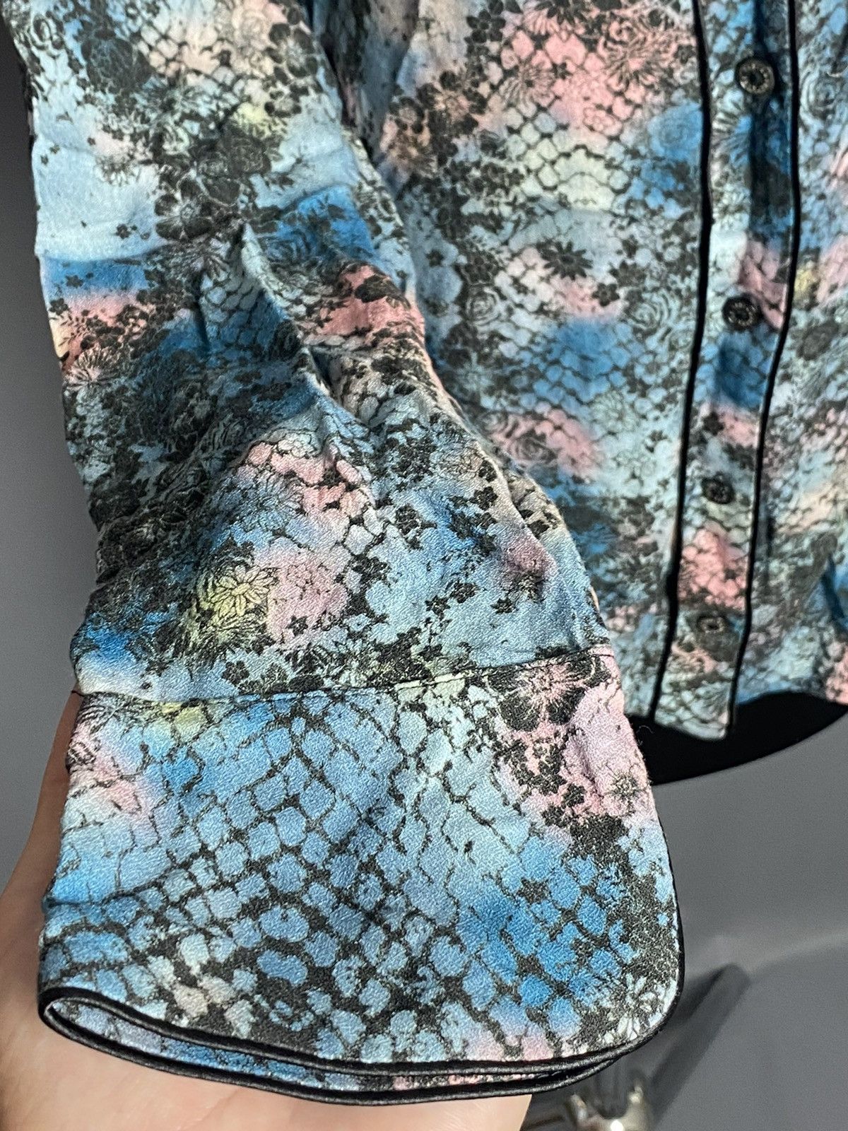 Zadig & Voltaire ZADIG & VOLTAIRE Tacha Button Down Shirt Snakeskin Women's L Size L / US 10 / IT 46 - 8 Thumbnail