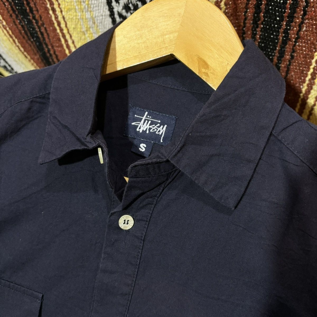 Stussy × Vintage Vintage Y2K STUSSY workshirt Size US M / EU 48-50 / 2 - 3 Thumbnail