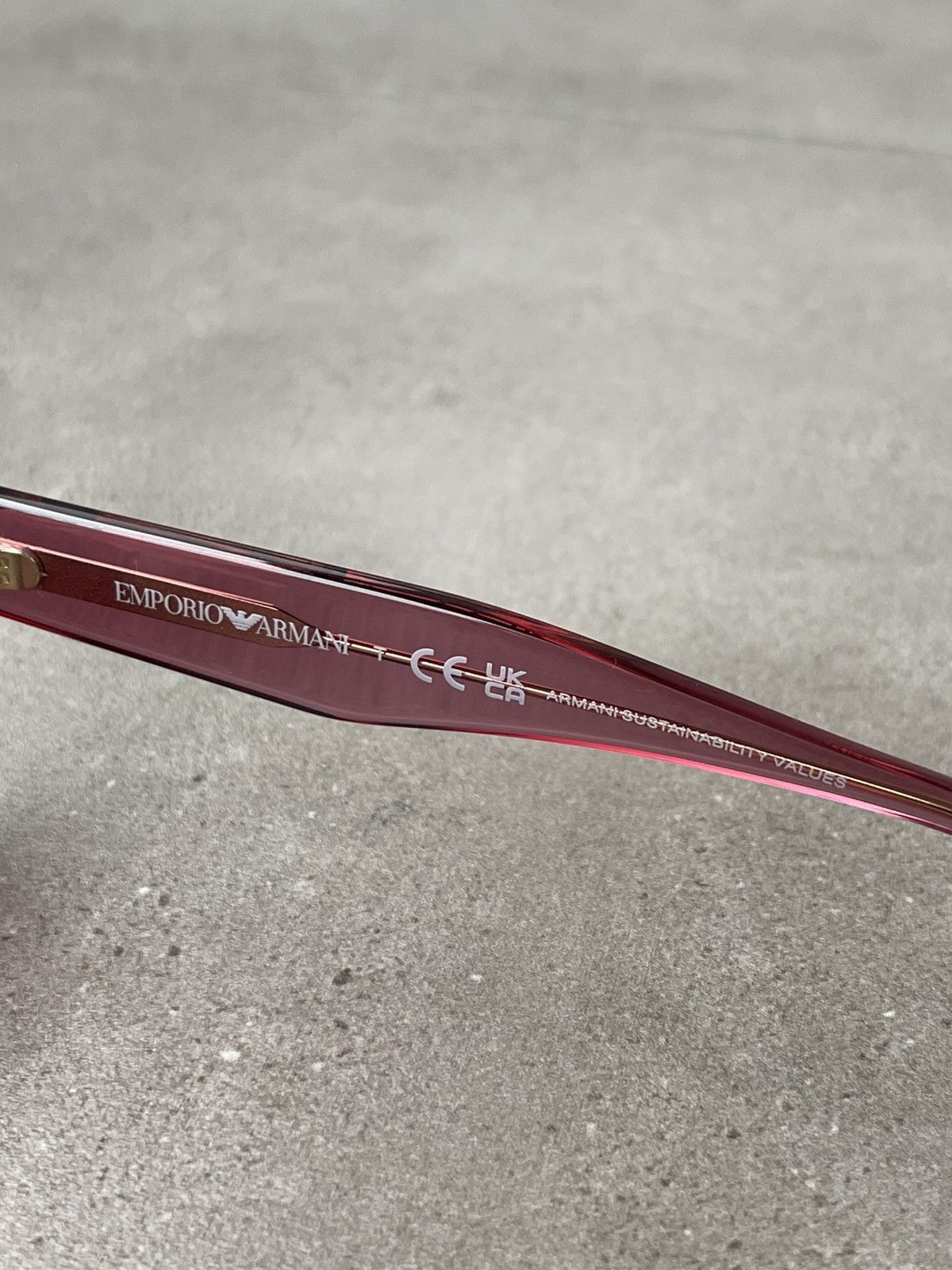Emporio Armani !DS! Emporio Armani EA4187 5544/84 Cherry Pink Sunglasses Size ONE SIZE - 11 Thumbnail